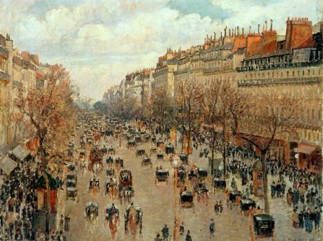 Camille Pissarro’s Boulevard de Montmartre, an iconic image of Europe in the 19th century